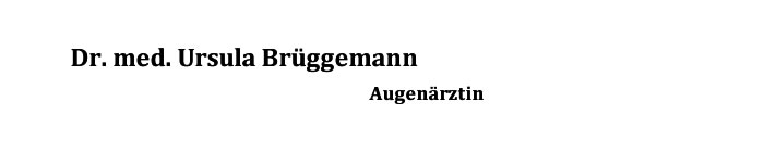 Augenärztin Dr. Brüggemann